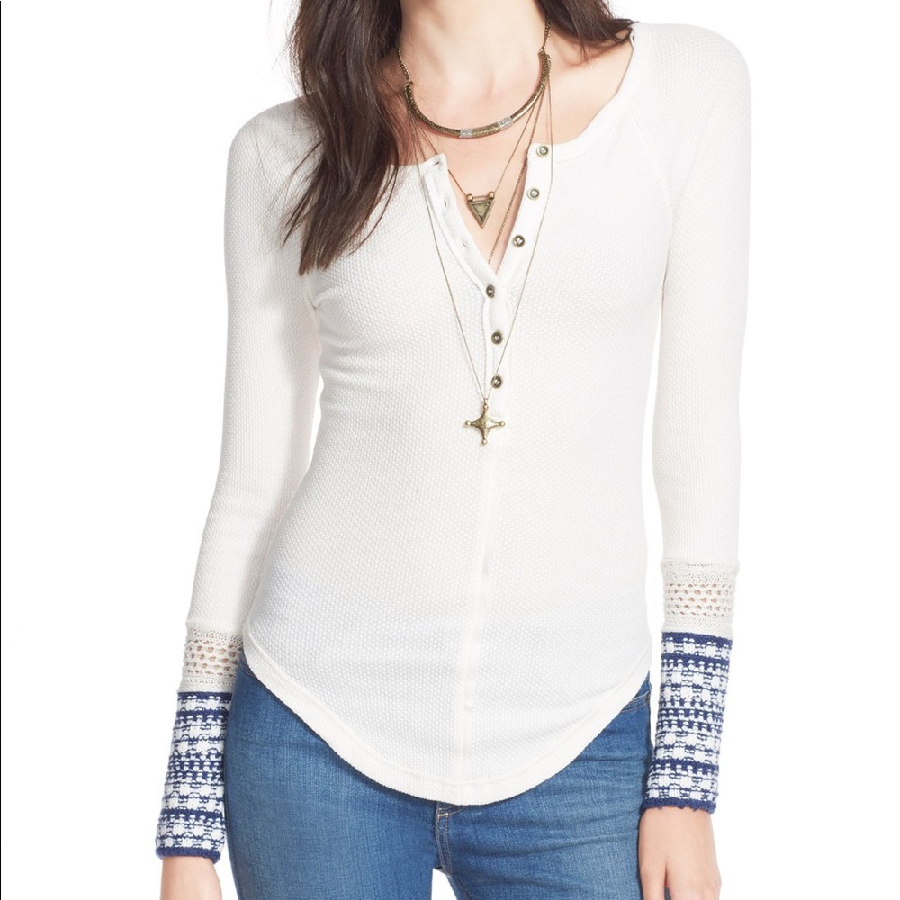 free people “newbie” ski lodge cuff thermal